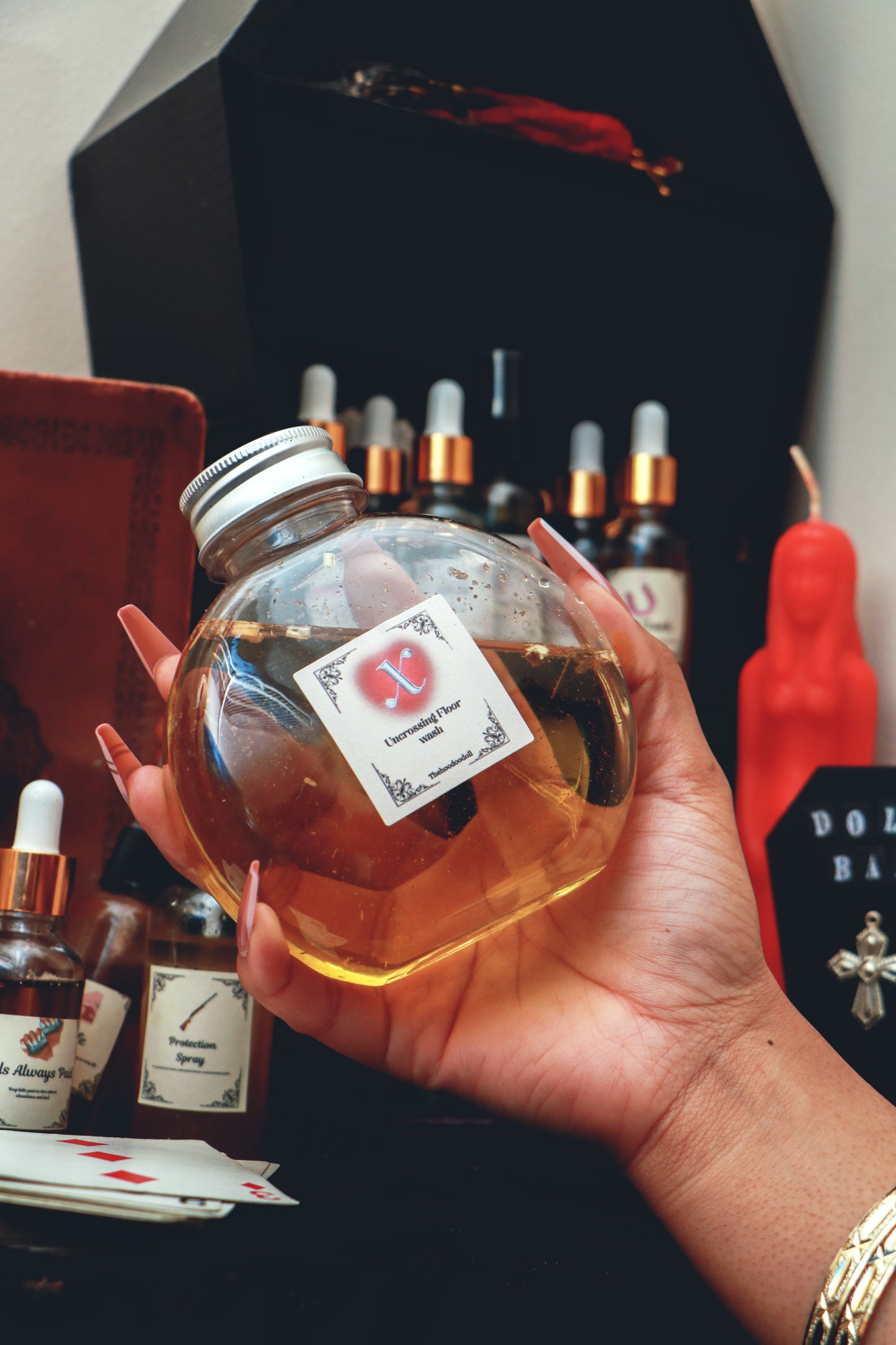 Uncrossing floor wash