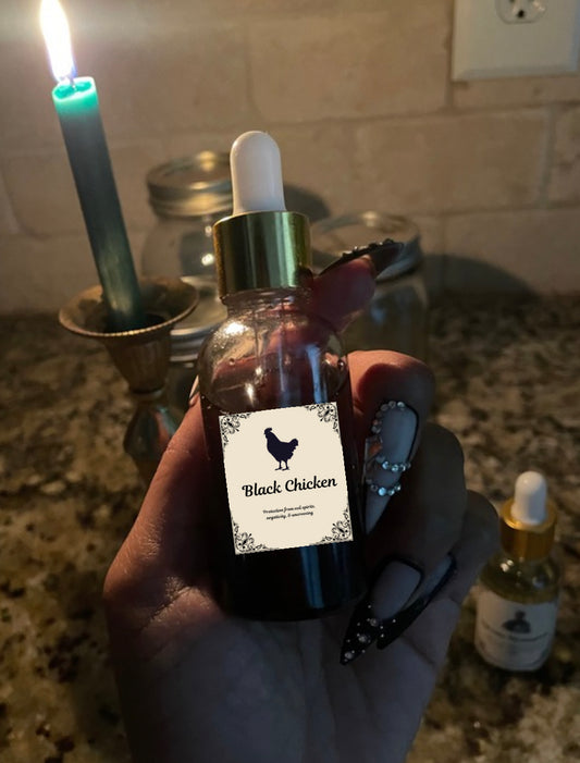 Black chicken oil